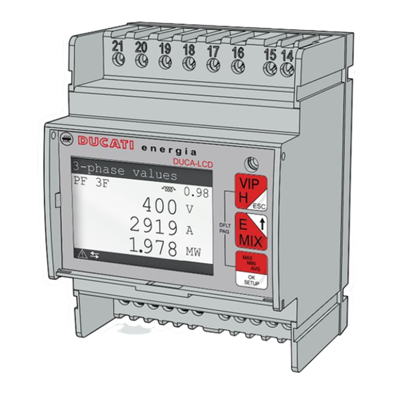 Ducati Energia DUCA-LCD Instructions De Montage Et D'utilisation