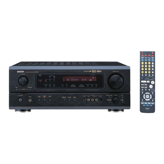 Denon AVR-883 Mode D'emploi