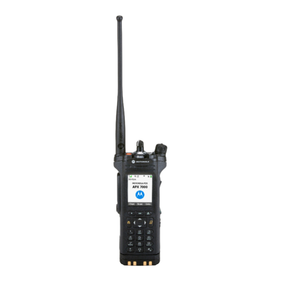 Motorola Solutions APX 7000 Guide De L'utilisateur