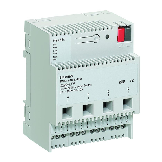 Siemens 5WG 510-1AB04 Fiche Technique