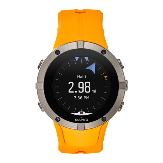 Suunto Spartan Trainer Wrist HR 2.6 Manuels