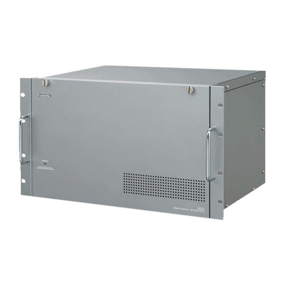 Panasonic WJ-SX650 Manuel D'utilisation