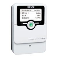 Resol DeltaTherm HC mini Manuel Pour Le Technicien Habilité