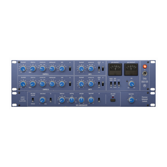 Arturia COMP DIODE-609 Manuel Utilisateur