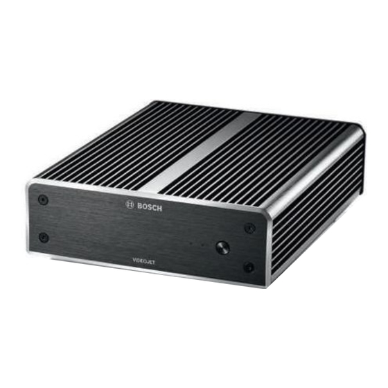 Bosch VJD-7533 Guide D'installation
