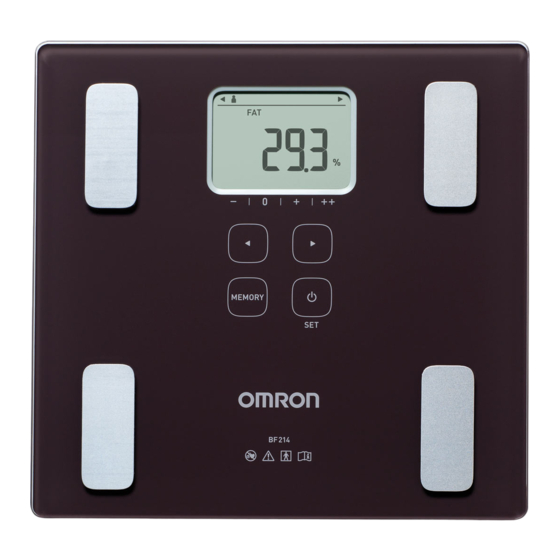 Omron BF214 Mode D'emploi