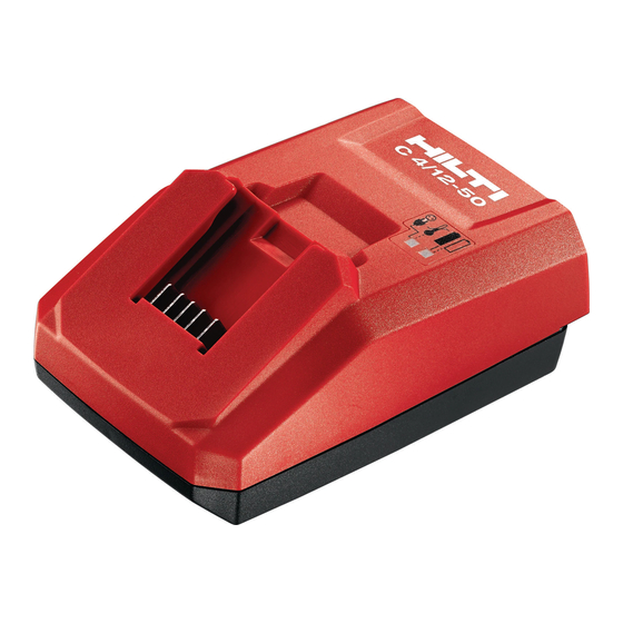 Hilti C 4/12-50 Mode D'emploi