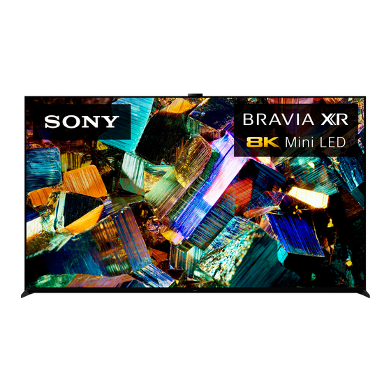 Sony BRAVIA XR-85Z9K Manuel De Configuration