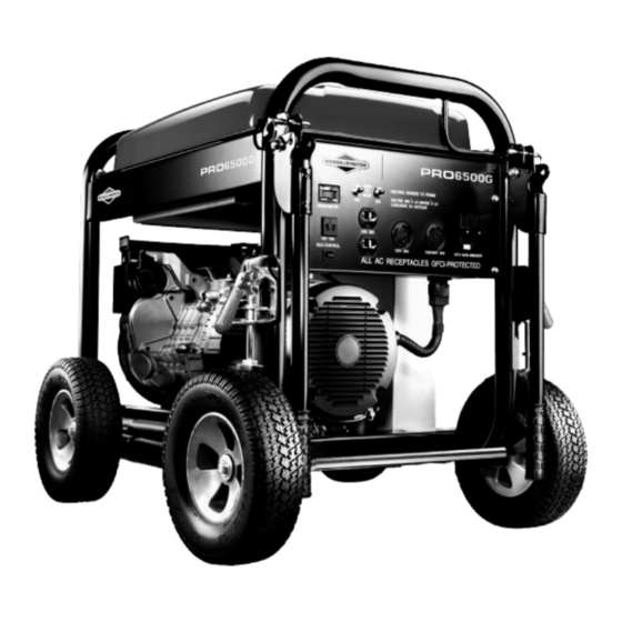 Briggs & Stratton PRO6500 Manuel D'utilisation