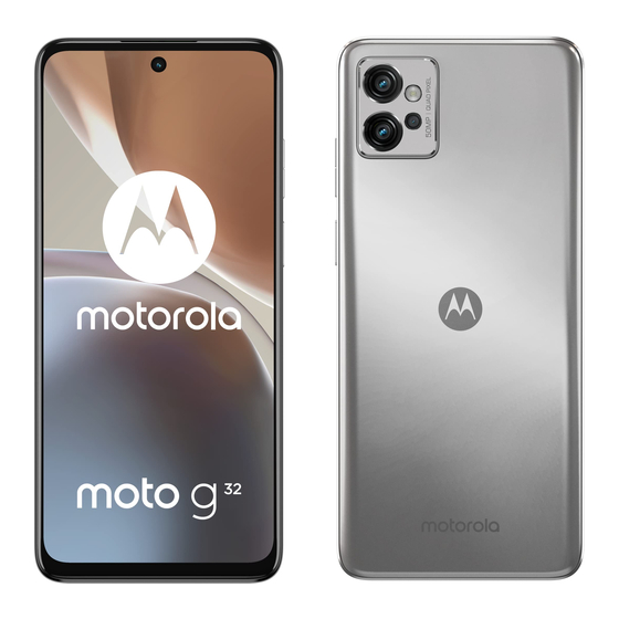 Motorola moto g32 Mode D'emploi