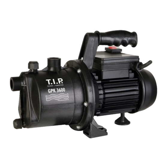 T.I.P. GPK 3600 Mode D'emploi