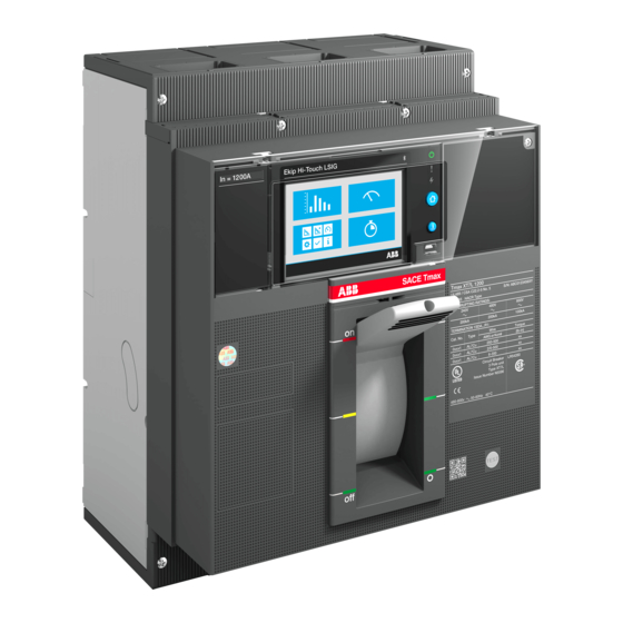 ABB SACE Tmax XT7M Instructions D'installation