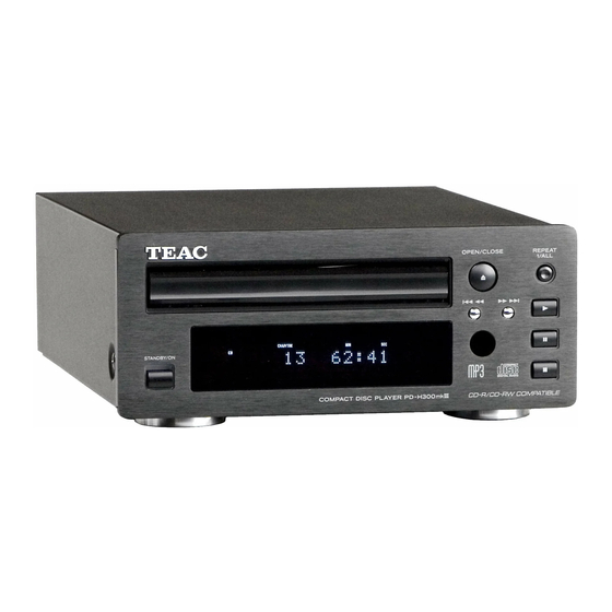 Teac PD-H300mkIII Manuel Du Propriétaire