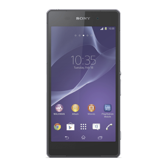 Sony Xperia Z3 D6603 Guide De L'utilisateur