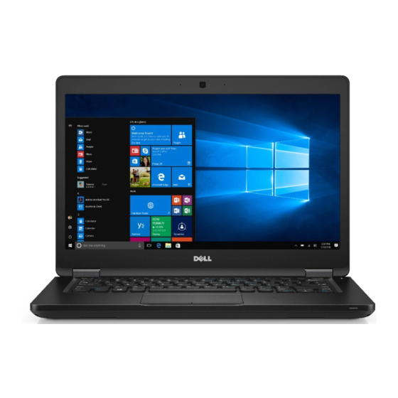 Dell Latitude 5480 Manuel Du Propriétaire