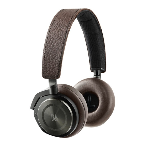 Bang & Olufsen BeoPlay H8 Guide Rapide