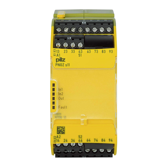 Pilz PNOZ s11 Manuel D'utilisation