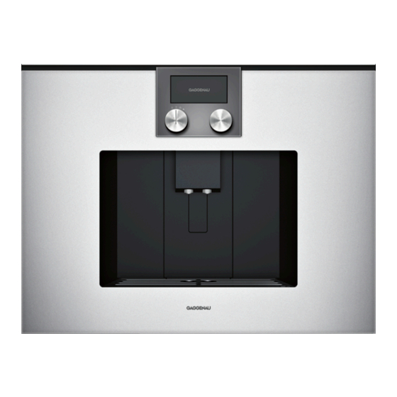 Gaggenau 200 Série Guide Rapide