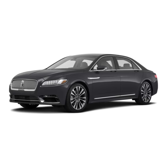 Lincoln CONTINENTAL 2019 Manuels