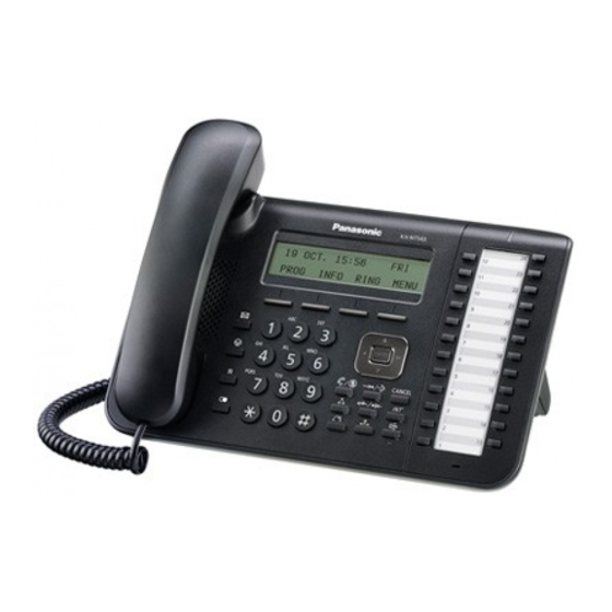 Panasonic KX-NT543 Guide De Référence Rapide