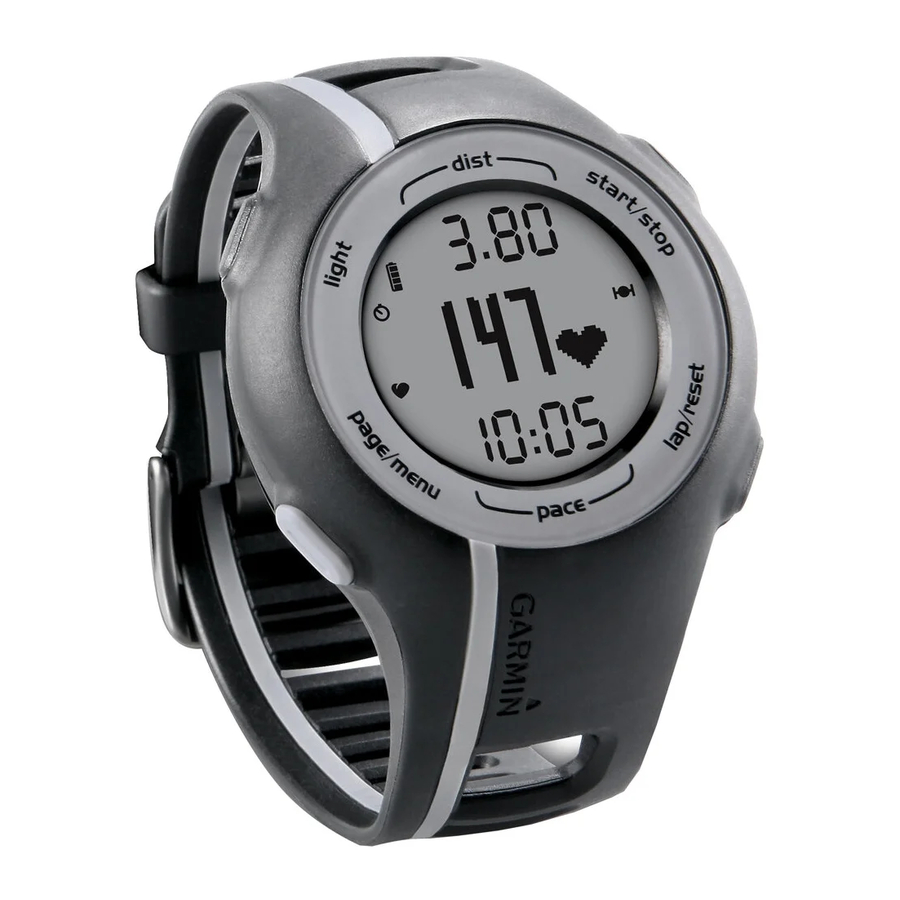 Garmin FORERUNNER 110 Manuel D'utilisation