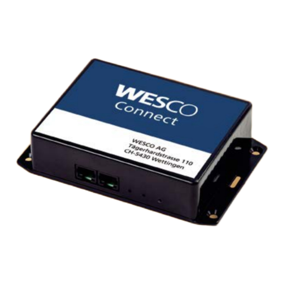 Wesco Connect Notice De Montage Et D'utilisation