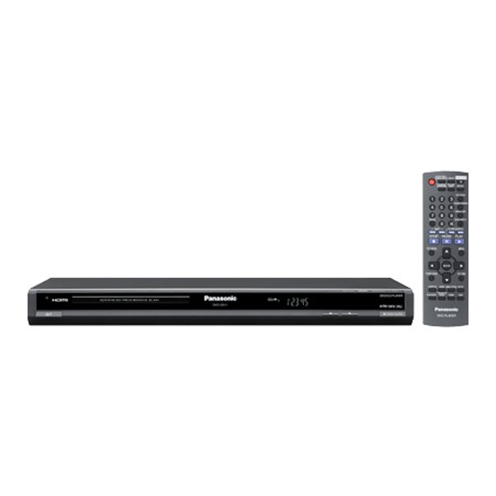 Panasonic DVD-S511 Mode D'emploi