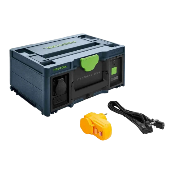 Festool SYS-PST 1500 Li HP Notice D'utilisation