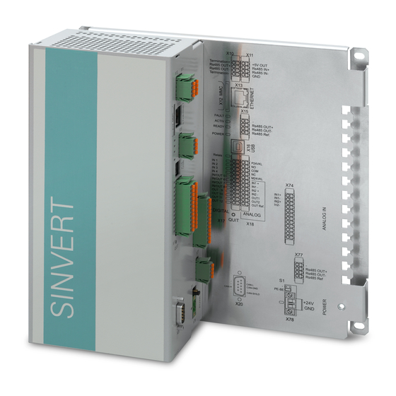 Siemens SINVERT PVM ControlBox Instructions De Service