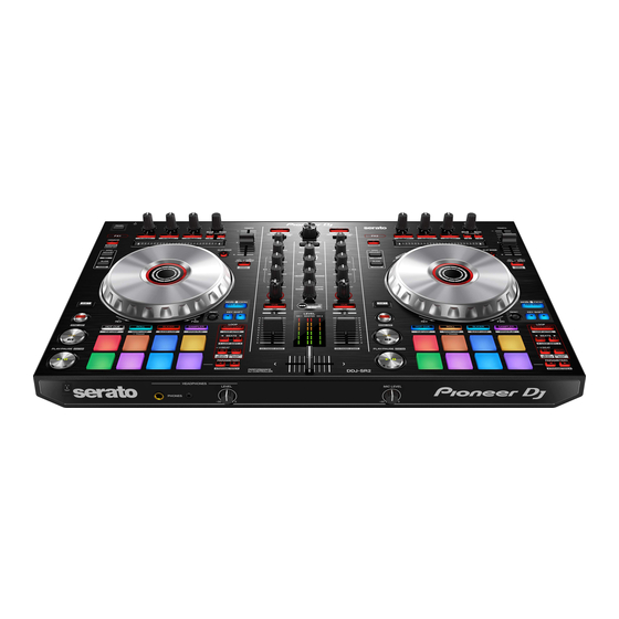 PIONEER DJ DDJ-SR2 Mode D'emploi