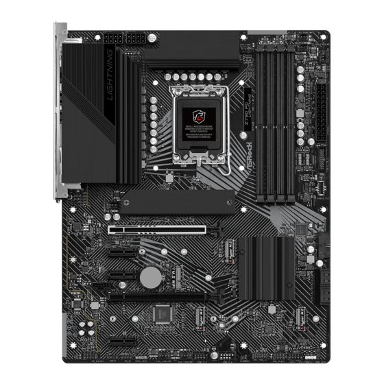 ASROCK PHANTOM GAMING Z790 PG LIGHTNING Manuel Utilisateur