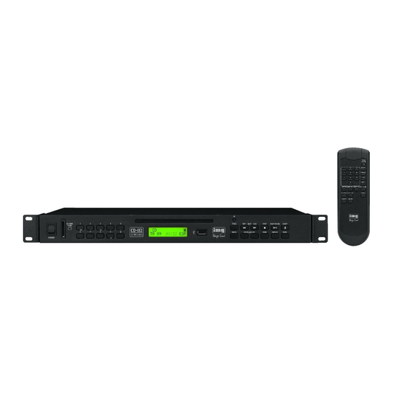 IMG STAGELINE CD-112 Mode D'emploi