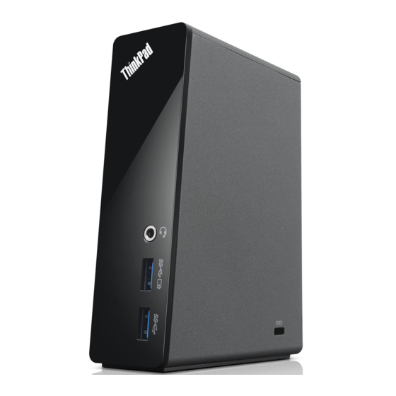 Lenovo ThinkPad OneLink Dock Guide D'utilisation