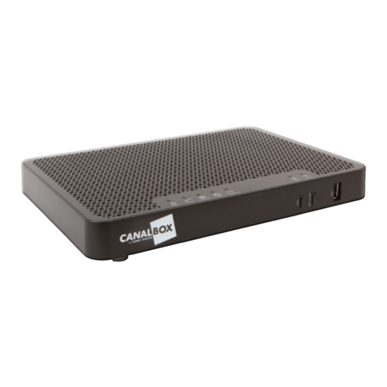 CANAL+ TELECOM CANALBOX Manuel D'utilisation Et Installation