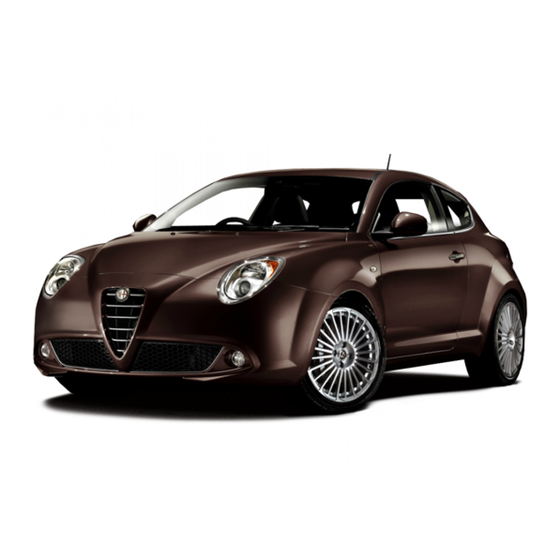 Alfa Romeo MITO 2016 Notice D'utilisation Et D'entretien