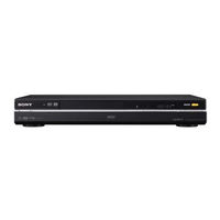 Sony RDR-HX785 Mode D'emploi
