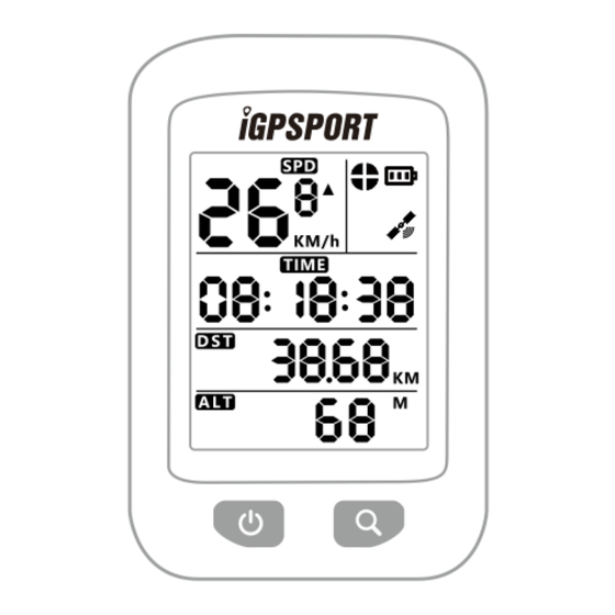 iGPSPORT iGS20E Manuel Utilisateur