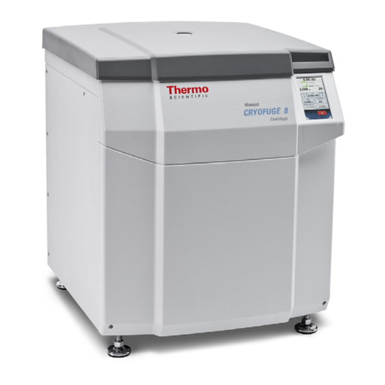 Thermo Scientific Heraeus Cryofuge 8 Instructions D'utilisation