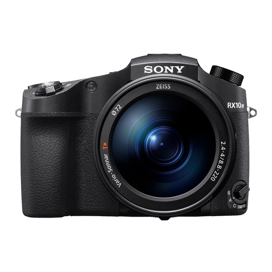 Sony DSC-RX10M4 Guide D'aide