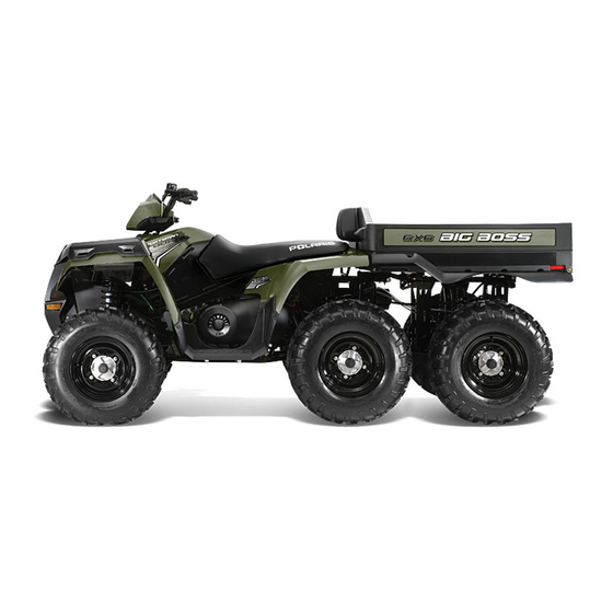 Polaris Sportsman Big Boss 6x6 2013 Manuel D'utilisation