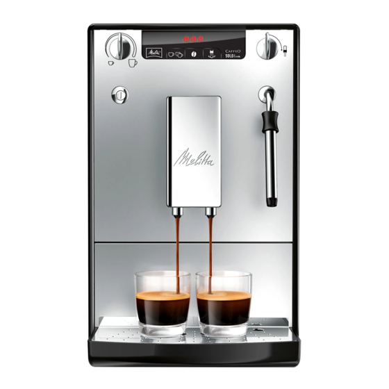 Melitta Caffeo SOLO&milk Guide D'utilisation