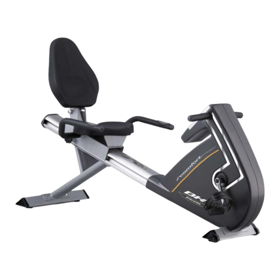 BH FITNESS COMFORT EVOLUTION H855 Manuels