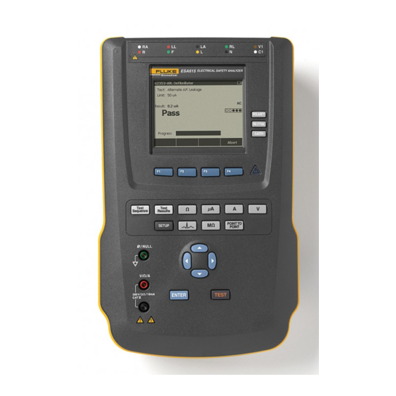 Fluke ESA612 Manuels