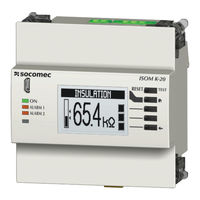 Socomec ISOM K-20 Manuel D'installation Et D'utilisation