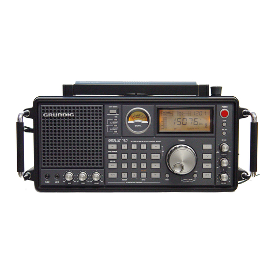 Grundig Satellit 750 Mode D'emploi