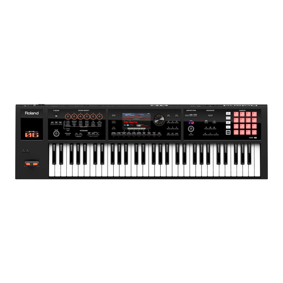 Roland FA-06 Manuel De Référence