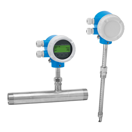 Endress+Hauser Proline t-mass A 150 Instructions Condensées