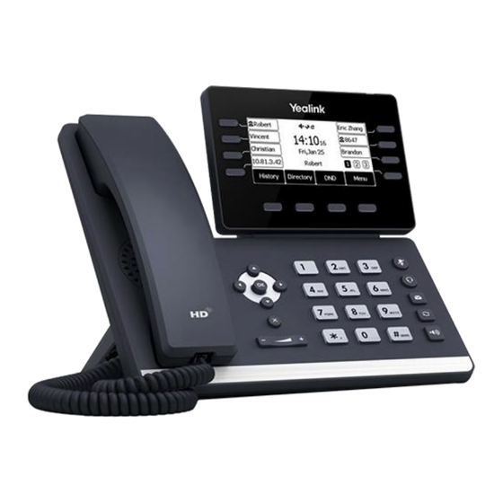 Yealink T53 Mode D'emploi