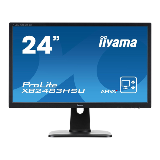 Iiyama ProLite XB2483HSU Mode D'emploi