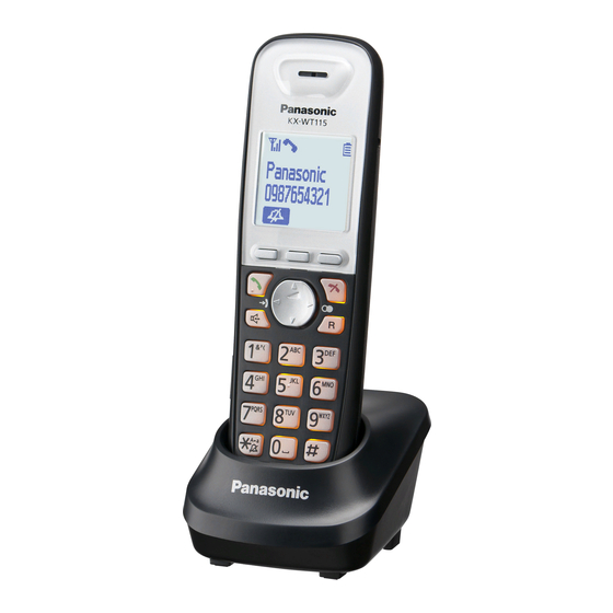 Panasonic KX-WT115 Manuel Utilisateur